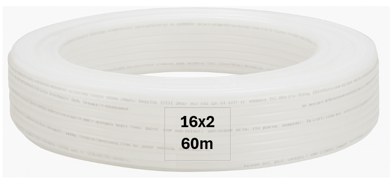 16x2mm PERT underfloor heating pipe (60m)